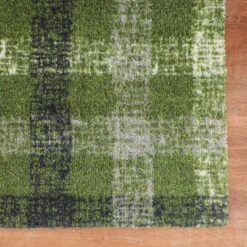 2'x3' ColorStar Sketch Plaid Door Mat Green - Bungalow Flooring -Interior furniture GUEST 6ec00e7c ec66 42f0 818a d65b24e9d72a