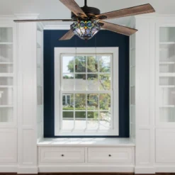 River Of Goods 52" Pipa 5 Blade Remote Controlled Lighted Ceiling Fan Brown: UL Listed, Reversible Motor, LED Lighting -Interior furniture GUEST 6f211fad fd22 4ef2 b621 49b1de1386b0