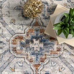 NuLOOM Addison Transitional Faded Medallion Fringe Area Rug -Interior furniture GUEST 7098d4e1 db1a 4485 8928 b5c63d882221