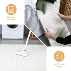 8x10 Washable Rug Modern Abstract Rugs Geometric Rug Large Rug Beige Retro Accent Rug -Interior furniture GUEST 70a7aae1 94b1 4c60 b277 96384f04d4e5