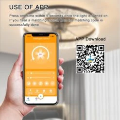 MAYEERTY Ceiling Fan 20 Low Profile With Light And Remote Control Dimmable LED 6 Speeds Timing Reversible Blades Brown -Interior furniture GUEST 715fa3d5 d71e 4cff 89f3 807fd8f2f310