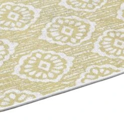 Sussexhome Flower Collection Cotton Heavy Duty Low Pile Area Rug , 2' X 3' -Interior furniture GUEST 717ffdb0 bc48 417a 89e9 43d420611d4f
