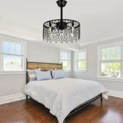 Bella Depot 19" Black Caged Ceiling Fan Light -Interior furniture GUEST 71c9517c 5923 41e0 a08a 48b2b22baffa