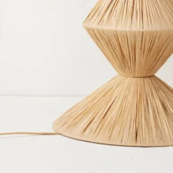 Faux Raffia Floor Lamp Brown (Includes LED Light Bulb) - Opalhouse™ Designed With Jungalow -Interior furniture GUEST 722eef02 bd1a 4345 bc17 2300537469fc