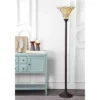 70" White Tiffany Torchiere Floor Lamp (Includes LED Light Bulb) Bronze - JONATHAN Y -Interior furniture GUEST 734aefe2 b4d5 4df1 83cf 27bcbea9e3fb