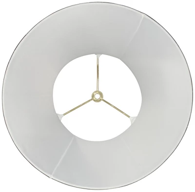 Springcrest Collection Set Of 2 Softback Round Bell Lamp Shades Pewter Gray Medium 8" Top X 14" Bottom X 11" Slant Spider With Harp And Finial Fitting 6 Springcrest Collection Set Of 2 Softback Round Bell Lamp Shades Pewter Gray Medium 8" Top X 14" Bottom X 11" Slant Spider With Harp And Finial Fitting - Image 4