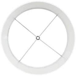 Springcrest Set Of 2 Drum Lamp Shades White Fabric Medium 13" Top X 14" Bottom X 10" High Spider Replacement Harp And Finial Fitting -Interior furniture GUEST 73b48f94 d9d3 4123 a9c4 9caebf43864b