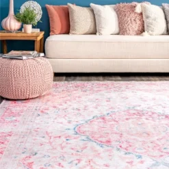 NuLOOM Patsy Vintage Medallion Machine Washable Area Rug -Interior furniture GUEST 7428d5eb 6e26 4b4f 924a e7aaf8b6e5f1