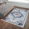 Trinity Washable Vintage Bohemian Floral Print Area Rug 2 Trinity Washable Vintage Bohemian Floral Print Area Rug -Interior furniture GUEST 7470f378 bc8f 465d 8689 2849bc3707fb