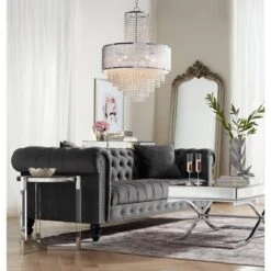 Vienna Full Spectrum Pioggia Chrome Pendant Chandelier 23 1/2" Wide Modern Crystal 5-Light Fixture For Dining Room House Foyer Kitchen Island Entryway -Interior furniture GUEST 76099ed5 359f 431d adbe df1614ce3034