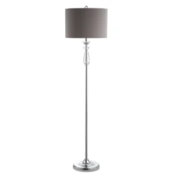 JONATHAN Y Layla Crystal/Metal LED Floor Lamp -Interior furniture GUEST 780e0b10 fcd0 4915 b4a9 10f36e441423