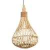 1-Light Armsfield Bell Pendant With Wood Shade Brown - EGLO -Interior furniture GUEST 78430e4e 16e4 4d85 a8c7 2516b44e25b4