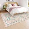 Itopfox Machine Washable Nursery Rug, Pink Floral Carpet Non Slip, Soft Boho Indoor Floor Rug For Girls Bedroom, Living Room, Dorm -Interior furniture GUEST 7985525f 3c2b 4008 8481 c3ee1434cdb8