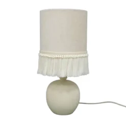 Small Table Lamp With Fringe Shade Off-White (Includes LED Light Bulb) - Opalhouse™ Designed With Jungalow™ -Interior furniture GUEST 7b52390b 0f9b 4c1c be8b 991b426944b8