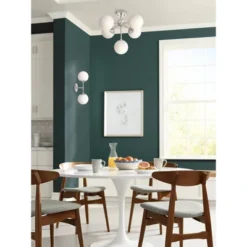 Possini Euro Design Oso Mid Century Modern Wall Light Sconce Brushed Nickel 6" 2-Light Fixture Opal Glass For Bedroom Bathroom Vanity Living Room Home -Interior furniture GUEST 7bdad716 c1ac 409e 857e 392a7f634262