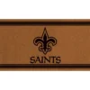 Evergreen New Orleans Saints Logo Turf Mat, Brown- 28 X 16 Inches Indoor Outdoor Doormat -Interior furniture GUEST 7bee07af d2ef 42df 9f98 26582b9b6dee
