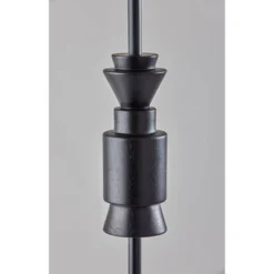 Elton Rubber Wood Floor Lamp Black - Adesso -Interior furniture GUEST 7cbc3a0d 40df 42b1 b11b 44d2e6f87d66