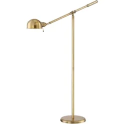 360 Lighting Traditional Pharmacy Floor Lamp With USB Charging Port 55" Tall Brass Dome Shade Adjustable Arm For Living Room Reading -Interior furniture GUEST 7cc2ba09 29e0 4ef8 ac72 19d305e4da27