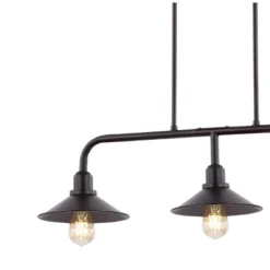 34.25" LED 3-Light Cade Metal Farmhouse Industrial Pendant Oil Rubbed Bronze - JONATHAN Y -Interior furniture GUEST 7ce8605a e80d 438d 9533 8c989e7a7a2d