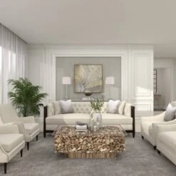 Glass Table Lamp With Drum Shade Silver - Olivia & May -Interior furniture GUEST 7e41048d acfe 412d aa5c d6b80ac183e4