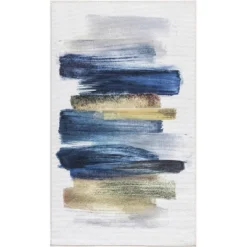 Nourison Washables Abstract Brushstroke Indoor Non-Skid Area Rug -Interior furniture GUEST 7ff5c9d4 fdc1 48be b95e e234ea5b953d