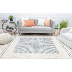 Rugs America Bennett BT35B Shag Stripe Area Rug -Interior furniture GUEST 8024edc0 5508 4783 98bd 0bc8a4df5a81