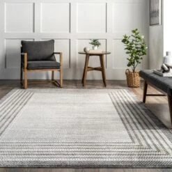 NuLOOM Anya Machine Washable Casual Border Area Rug -Interior furniture GUEST 80cf2429 d631 4603 aa89 09c53a414b17