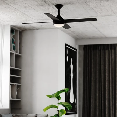 VAXCEL Hamlin Black Contemporary 52-in. Ceiling Fan With LED Light Kit And Remote 7 VAXCEL Hamlin Black Contemporary 52-in. Ceiling Fan With LED Light Kit And Remote - Image 5
