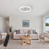 TOBILI 19" White Feather Bedroom Fan Light,Dimmable,5 Blades -Interior furniture GUEST 81fa5f43 4272 459a 99a7 bac4d9228011