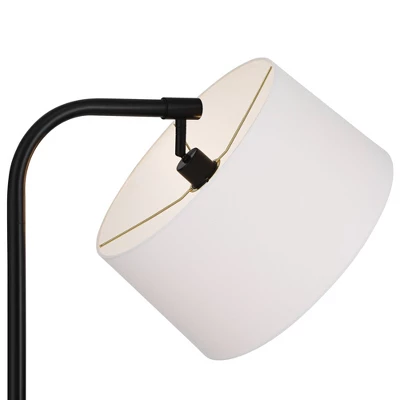 360 Lighting Serra Modern Art Deco 64" Tall Standing Floor Lamp Curved Chairside Arc Offset Arm Foot Switch Black Metal Living Room Bedroom House 7 360 Lighting Serra Modern Art Deco 64" Tall Standing Floor Lamp Curved Chairside Arc Offset Arm Foot Switch Black Metal Living Room Bedroom House - Image 5