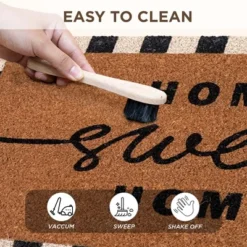 Folkulture Door Mat | (16 X 28) Welcome Matt Or Checkered Doormat For Home Entrance | Durable & Anti Slip Coir Mats (Home-Sweet-Home) -Interior furniture GUEST 83f80700 f791 4f46 9abc fd6690c6d434