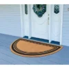 A1HC Coir And PVC Backing Half Round Black Border Flock Door Mat, 30"x60", Anti-Shed Heavy Duty Doormats -Interior furniture GUEST 8568b662 db08 4473 9456 1d2bf62e087f