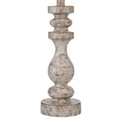 360 Lighting Jordanna 26" High Candlestick Farmhouse Rustic Country Cottage Table Lamps Set Of 2 USB Port White Distressed Finish Living Room Charging -Interior furniture GUEST 85981aed cf79 4251 bb29 783f4796919e