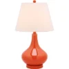 Amy Gourd Table Lamp - 24 Inch Height - LIT4087 - Orange - Safavieh -Interior furniture GUEST 85b7646c da6c 456e afd2 269467a75ee7