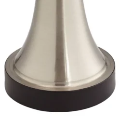 360 Lighting Seymore Modern Touch Table Lamps 26" High Set Of 2 Silver With USB Charging Port LED Ivory Pleat Shade For Bedroom Living Room House Desk -Interior furniture GUEST 85f1e0a1 093f 4a96 a5d8 697925148cfc 1