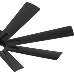 Casa Vieja 54" Inspirit Modern Indoor Outdoor Ceiling Fan 8 Blade LED Light Remote Control Matte Black Finish Bedroom Patio Living Room Damp Rated -Interior furniture GUEST 85f809f7 a7c5 43a4 abe8 7739f98b2eb6