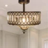 15.25" Glass And Metal Tiered Jeweled Semi Flush Mount Ceiling Light - River Of Goods -Interior furniture GUEST 8682840b b4a0 454c 8c36 e87a2cedf6dd