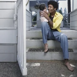 Nature Spring 1'2"x2'2" Rectangle Floor Mat - Black -Interior furniture GUEST 86dc60f7 e0fb 446e 9a87 8a1f67fd3da4