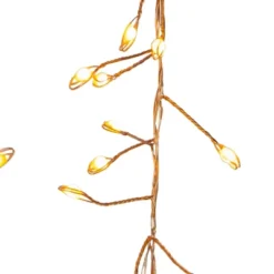 Kurt Adler 9.8-Foot 300-Light Classic White LED Fairy Light Cluster Garland