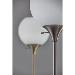 71" 3-way Fiona Torchiere Steel - Adesso -Interior furniture GUEST 88ad4629 2909 4e7d 94f5 17ec9a913061