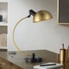 Possini Euro Design Modern Mid Century Desk Lamp 28 1/2" Tall Warm Gold Black With Dual USB Charging Ports For Bedroom Living Room Office Reading Home -Interior furniture GUEST 88d17e4a 6dfa 4c0b 89e1 83048d78e57b