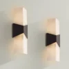 Possini Euro Design Possini Euro Tux 18" High Black And White LED Wall Sconce Set Of 2 -Interior furniture GUEST 893d16fc 29d7 4538 87f9 8cd3fe8f209e