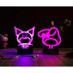 Silver Buffalo Sanrio Kuromi Silhouette 7-Inch LED Neon Mood Light -Interior furniture GUEST 89748e5e 9bfb 4fbd 91d5 7ff7a1f88dbb