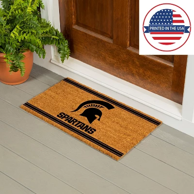 Evergreen Michigan State University Logo Turf Mat, Brown- 28 X 16 Inches Indoor Outdoor Doormat 7 Evergreen Michigan State University Logo Turf Mat, Brown- 28 X 16 Inches Indoor Outdoor Doormat - Image 5