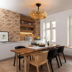 Ludomide 20" Farmhouse Caged Ceiling Fan With Lights And Remote, Low Profile Bladeless Boho Fandelier For Kitchen, Bedroom, Dining Room -Interior furniture GUEST 8a162b18 12b1 4931 961e bcf737b52669