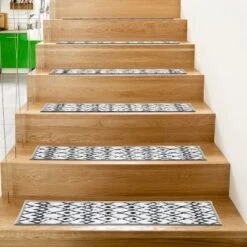 World Rug Gallery Modern Boho Design Non-Slip Stair Treads -Interior furniture GUEST 8a8a9676 7571 40b8 8827 4784ed5b5e07