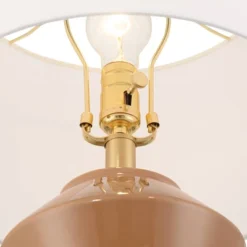 360 Lighting Tatum 22 1/4" High Small Geometric Mid Century Modern Accent Table Lamp Red Clay Glaze Finish Ceramic Single Living Room Bedroom -Interior furniture GUEST 8aace7f7 09fb 49a3 ad26 c1359dfdbe17