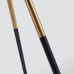 62.5" Axxin Contemporary Tripod Floor Lamp With Glass Table And Built-In USB Gold/White - Teamson Home -Interior furniture GUEST 8b21756a 789b 4910 bcee f8f8e5762922