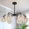 DORESshop 5-Light Black Chandelier Light Fixture Light Base -Interior furniture GUEST 8b826d3a cdde 4ad1 b8b7 d00f1009cc12