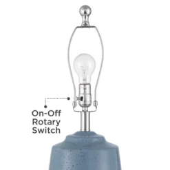 360 Lighting Aegean 28" Tall Coastal Modern Table Lamps Set Of 2 Blue White Finish Ceramic Beige Shade Living Room Bedroom Bedside Nightstand House -Interior furniture GUEST 8cd3d1cb 2843 4931 abc4 f1d9f22def25